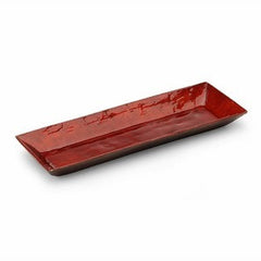 Red Capiz Rectangular Platter