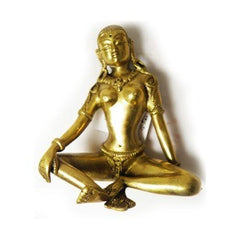 Brass Sitting Parvati Statue